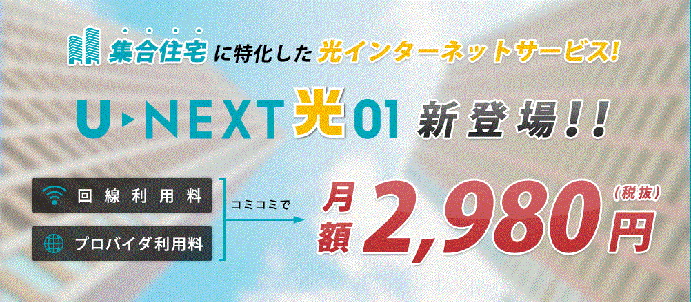 U Next光01 お申し込みフォーム